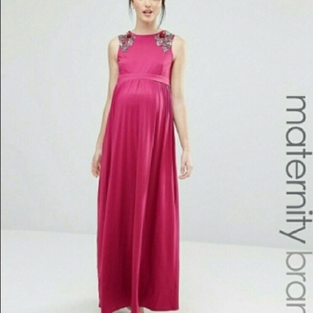 Little mistress (ASOS) maternity formal dr…